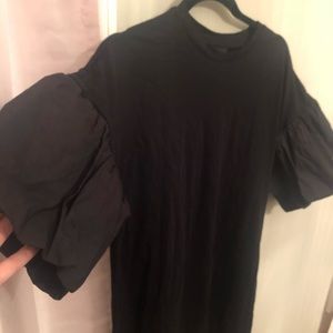 NWT Who What Wear T Shirt Dress w/ Cute Sleeves